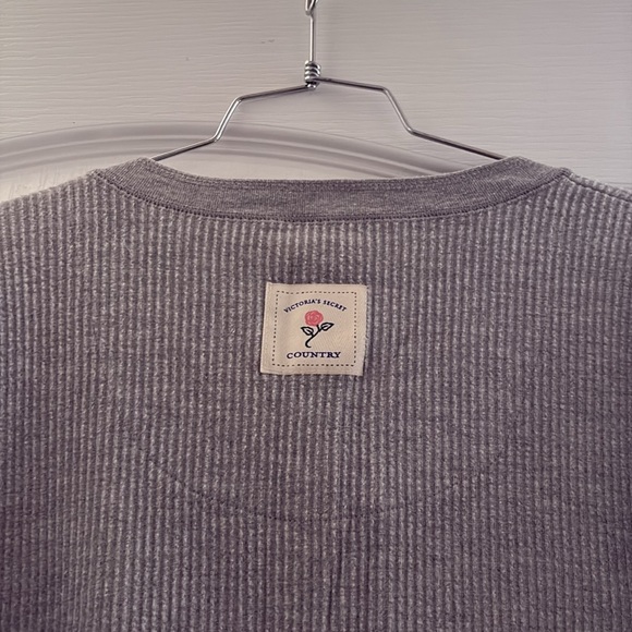 VINTAGE Victoria’s Secret Country Maxi Gray Nightgown - Picture 9 of 11